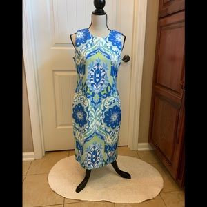 🆕 J McLaughlin Belinda sz4 sheath dress blue